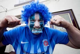 Hartlepool Fans arrive early for the Sky Bet League Two match between Hartlepool  and Doncaster at Victoria Park on May 6, 2017.