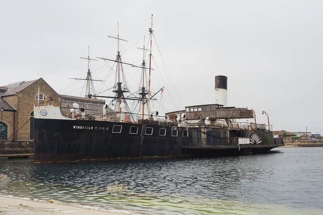 PS Wingfield Castle berthed at Hartlepool marina. Picture by FRANK REID