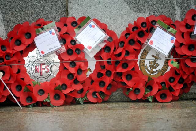 People will be able to lay wreaths at Hartlepool war memorial in Victory Square on Sunday, November 13.
