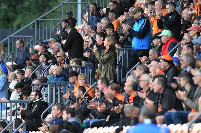 Hartlepool United travelled to the Hive to take on Barnet on the opening day of the 2023-24 National League season. Picture by FRANK REID