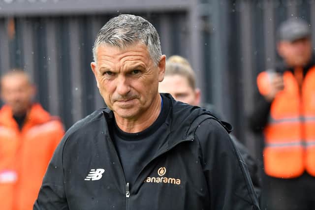 John Askey was left angered by Hartlepool United's defeat to Barnet on the opening day of the National League season. Picture by FRANK REID