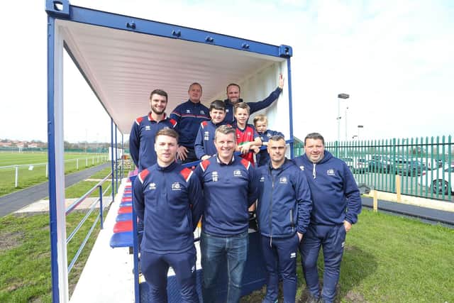 FC Hartlepool recently welcomed Northern League representatives to undertake a ground grading inspection after working hard through an intensive period of facility upgrades at their Grayfields home. Picture by Michael Driver