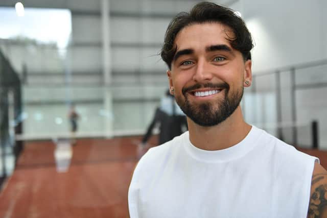 Co-founder of PadelPriv, in Peterlee, Josh Crawford.