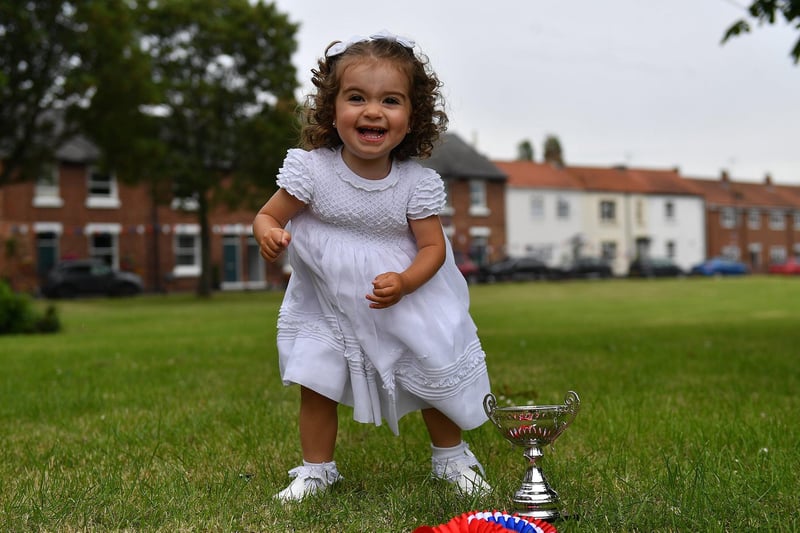 Bonnie Rowbotham came first place in the 18 to 30 months category in this year's Greatham Feast Bonnie Babies competition.
