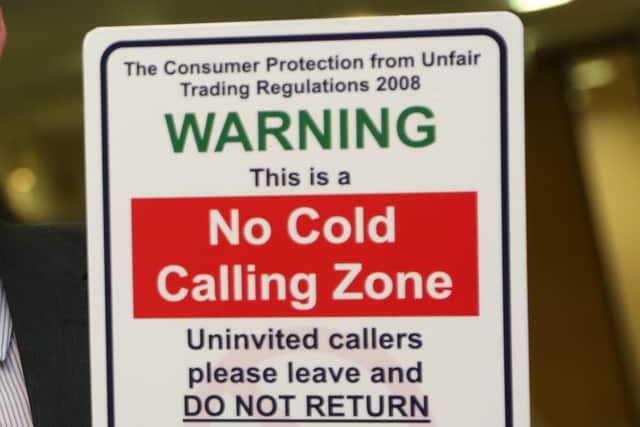 Hartlepool residents are warned about a recent rise in the number of cold calling incidents in the town.