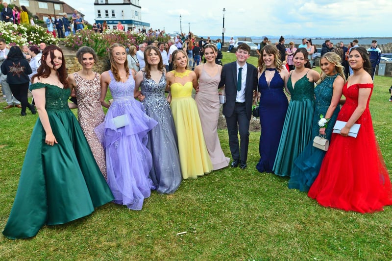 Glowing pupils ahead of the start of prom celebrations.