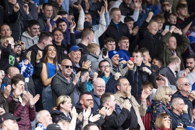 Over 600 Hartlepool United supporters made the trip to Rochdale on Easter Monday. (Credit: Mike Morese | MI New)