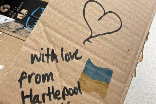 A message of love from Hartlepool.