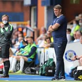 Hartlepool manager, Dave Challinor   during the Vanarama National League match between Stockport County and Hartlepool United at the Edgeley Park Stadium, Stockport on Sunday 13th June 2021. (Credit: Mark Fletcher | MI News).