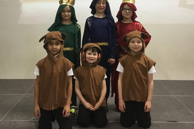 Cast members from Barnard Grove Primary School.