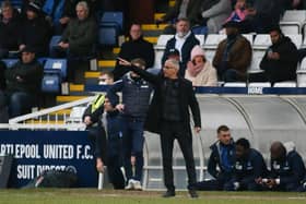 Keith Curle takes his Hartlepool United side to face Doncaster Rovers. (Credit: Michael Driver | MI News)