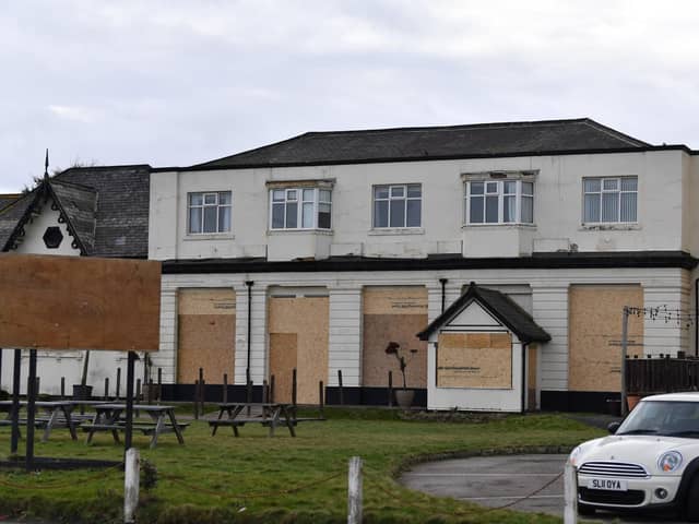The Staincliffe has been boarded up.