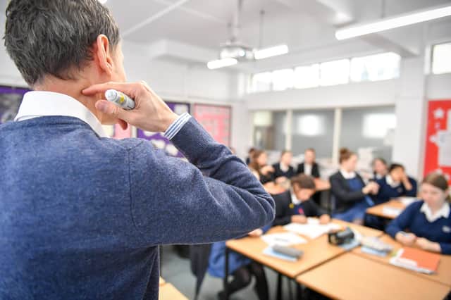Fewer male teachers in Hartlepool.