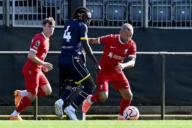 Agyemang came off the bench for his Pools debut against Chester and could be in contention for a first start at Aldershot. (Photo by Nick Taylor/Liverpool FC/Liverpool FC via Getty Images)