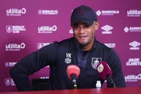 Burnley boss Vincent Kompany. (Photo by George Wood/Getty Images)