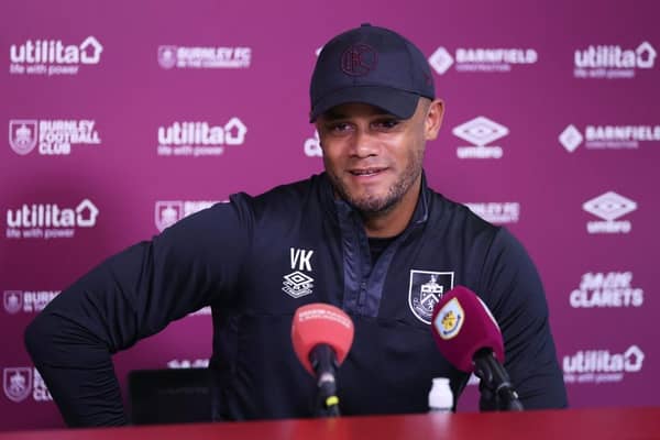 Burnley boss Vincent Kompany. (Photo by George Wood/Getty Images)