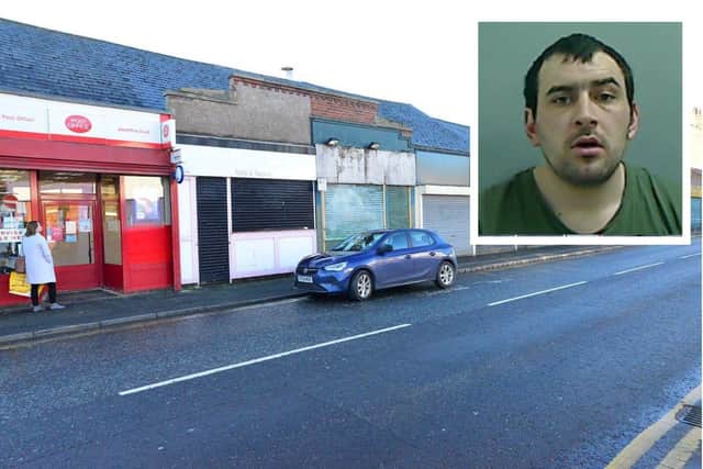 Kenneth Ward who tried to rob Donatello's takeaway on Raby Road, Hartlepool, which is now boarded up, on December 14 in 2019.