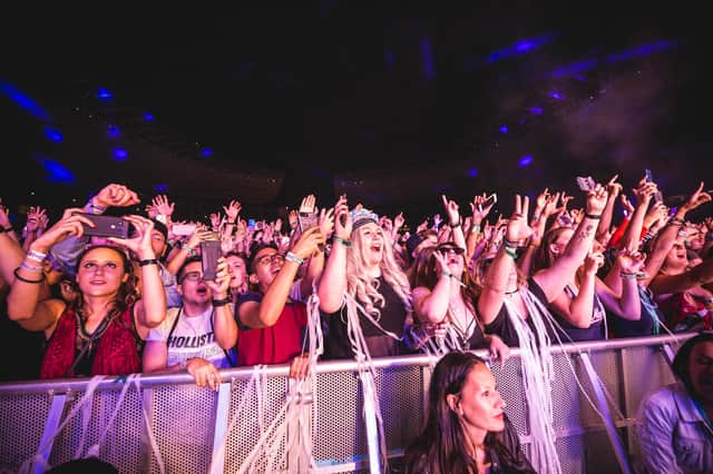 Fans cheer during a festival show. Picture: Gina Wetzler/Getty Images.