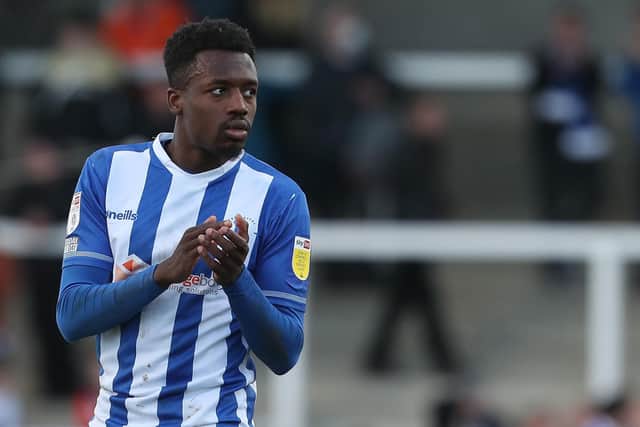 Timi Odusina is one of four key players yet to agree new deals with Hartlepool United. (Credit: Mark Fletcher | MI News)