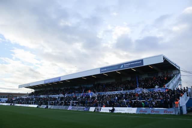 Hartlepool United's League Two fixture with Doncaster Rovers was postponed following the death of Her Majesty Queen Elizabeth II. (Credit: Will Matthews | MI News)