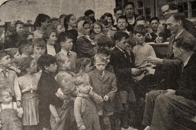 A summer gala day at Graythorp in 1954 and the 90 children of the village were being given one shilling pieces. Photo: Hartlepool Museum Service.