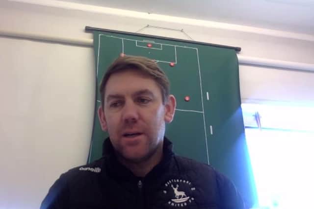 Dave Challinor speaking via Zoom ahead of Hartlepool United's National League match at home to Barnet.