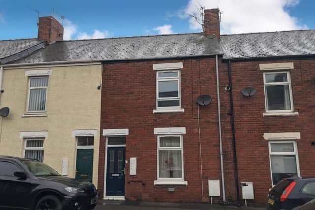 This two-bedroom, mid-terrace home, requiring modernisation, has a guide price of £5,000-plus.