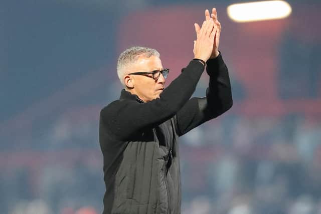 Hartlepool United players are buying in to Keith Curle's methods despite their defeat at Stevenage. (Credit: John Cripps | MI News)
