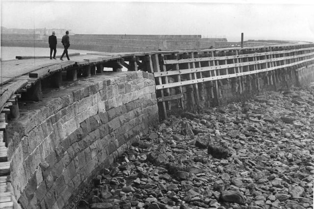 The old skeleton pier, pictured here in 1966, was used by the people of Hartlepool for fishing and as a diving platform. That was until it was dismantled and replaced by the structure that is here today.
