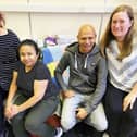 From left, Emilie de Bruijn, chair of the Hartlepool Baby Bank, and some of the project's volunteers, Silvia Lainez, Eduardo Sanchez and Sarah Hart.
