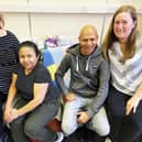 From left, Emilie de Bruijn, chair of the Hartlepool Baby Bank, and some of the project's volunteers, Silvia Lainez, Eduardo Sanchez and Sarah Hart.