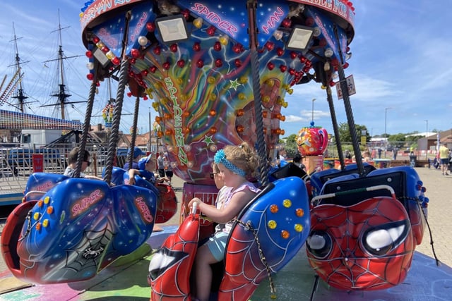 Little ones enjoy a ride at Hartlepool Waterfront Festival. Picture by FRANK REID