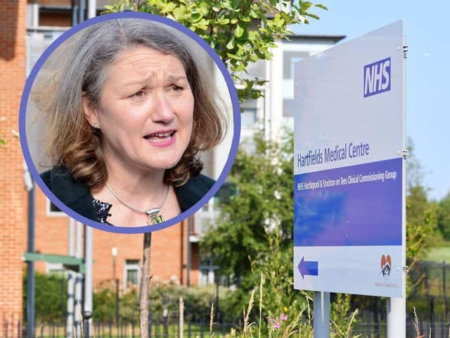 Hartlepool MP Jill Mortimer has spoken out in favour of Hartfields Medical Centre being kept open.