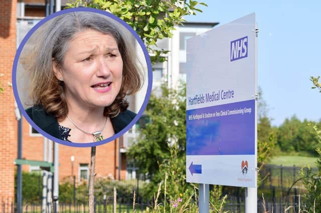 Hartlepool MP Jill Mortimer has spoken out in favour of Hartfields Medical Centre being kept open.
