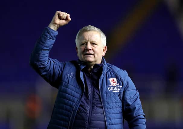 Middlesbrough manager Chris Wilder. PA Images.