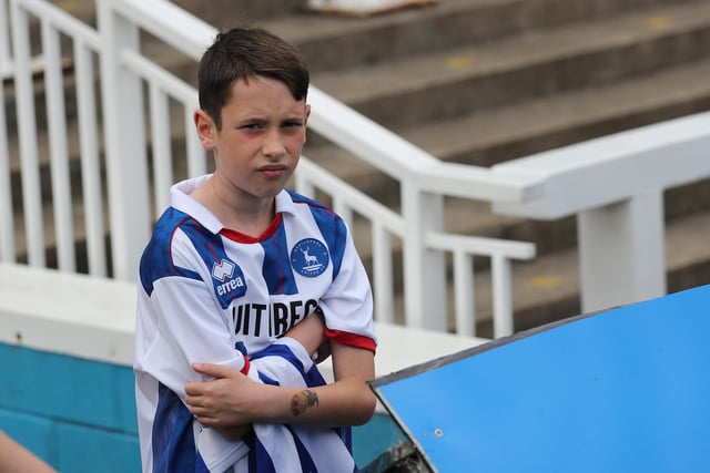 Hartlepool United supporters young and old turned out for their clash with AFC Wimbledon at the Suit Direct Stadium. (Credit: Mark Fletcher | MI News)