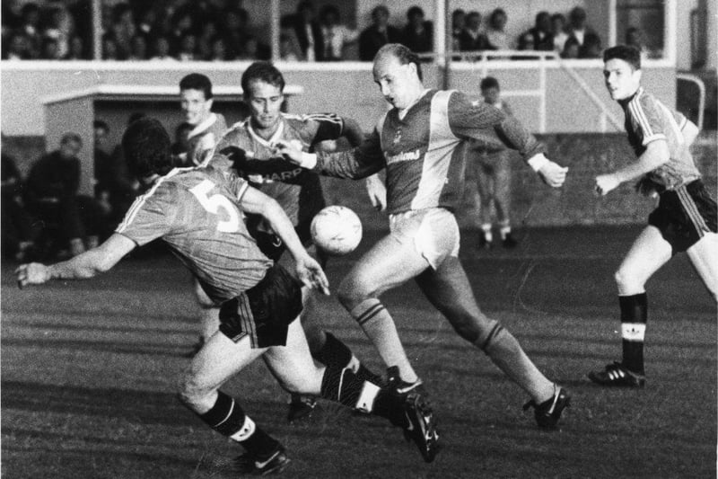 By now Hartlepool United, John Bird's Division Four side walloped a Manchester United squad team 6-0 in a 1988 pre-season friendly at the Vic. Alex Ferguson's team included international stars Paul McGrath, Vic Anderson and Norman Whiteside. Kevin Dixon scored a hat-trick past future Pools boss Chris Turner.