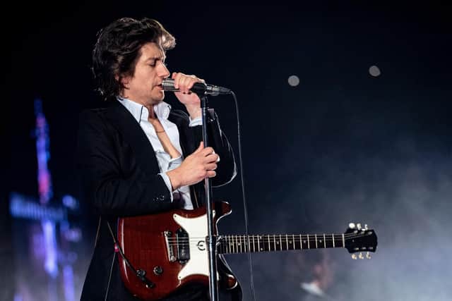 Arctic Monkeys lead singer Alex Turner.