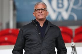 Hartlepool United manager Keith Curle during the League Two match with Doncaster Rovers. (Credit: Mark Fletcher | MI News )