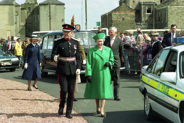 Her Majesty meeting the people of Hartlepool in 1993.