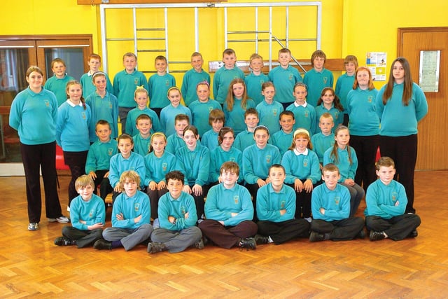 A final photocall for these pupils at Clavering Primary in 2007.