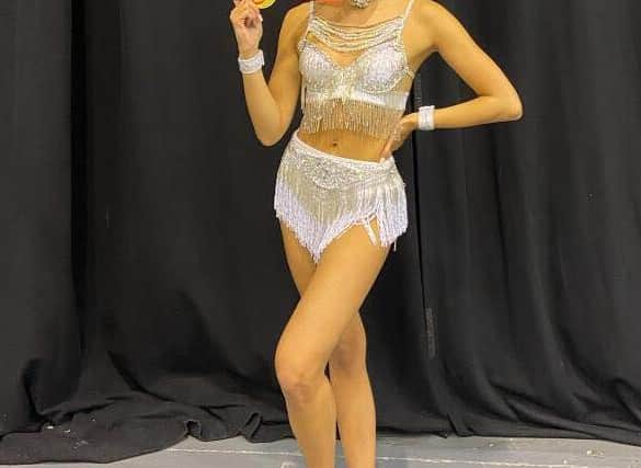 Katie Allan who took gold in the show dance solo section.
