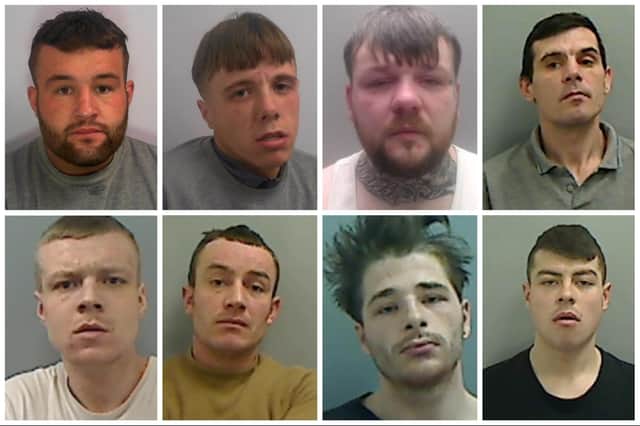 Just some of the criminals from the Hartlepool area who have been locked up recently by the courts.