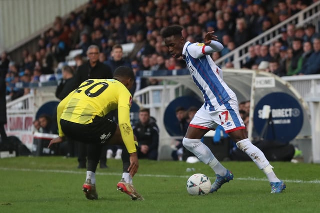 Oduor has featured as a stand-in full-back in recent weeks but could move into a wing-back position against Stockport. (Credit: Mark Fletcher | MI News)