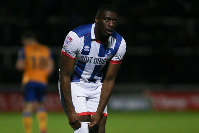 Umerah has not gone more than four games without a goal for Hartlepool. (Credit: Michael Driver | MI News)
