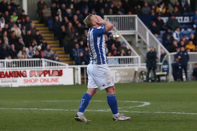 Mark Cullen saw his opportunities limited at Hartlepool United after the January transfer window. (Credit: Mark Fletcher | MI News)