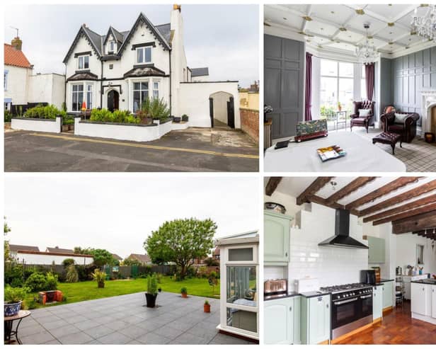 This detached home on The Green, in Seaton Carew, is currently on the market for £500,000 and features five bedrooms, four bathrooms, a conservatory and annexe.
