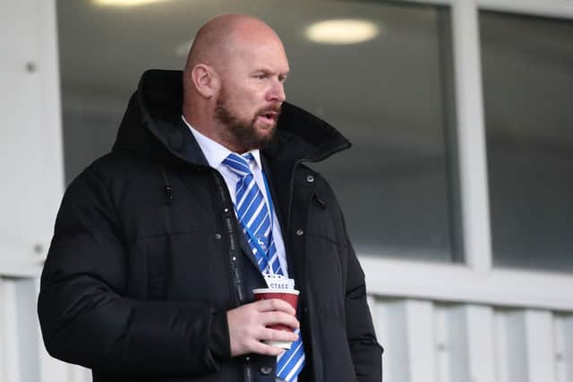 Hartlepool United's Chief Operating Office Stephen Hobin during the FA Cup Second Round match between Hartlepool United and Harrogate Town at the Suit Direct Stadium. (Credit: Mark Fletcher | MI News)