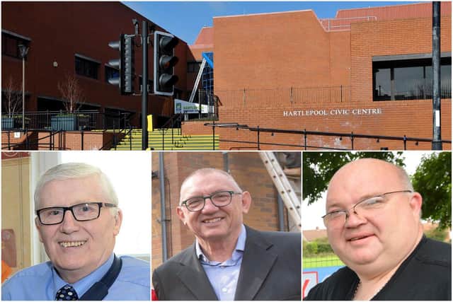 From left: Rob Cook, Cllr Jim Lindridge and Tony Mann will stand for election to Hartlepool Borough Council for the party People First.
