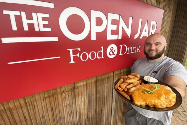 Joe Franks owner of The Open Jar is giving away free Parmos after England's defeat in the football. Picture by FRANK REID